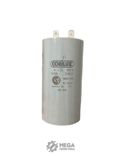 CAPACITOR CILINDRICO 12,5 MF X  450 VAC. CORILUX