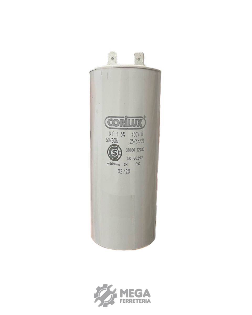 6d03a8ef-16e2-4a5a-8bb3-6dc986c95be6 CAPACITOR CILINDRICO 32 MF X 450 VAC. CORILUX - Imagen 1